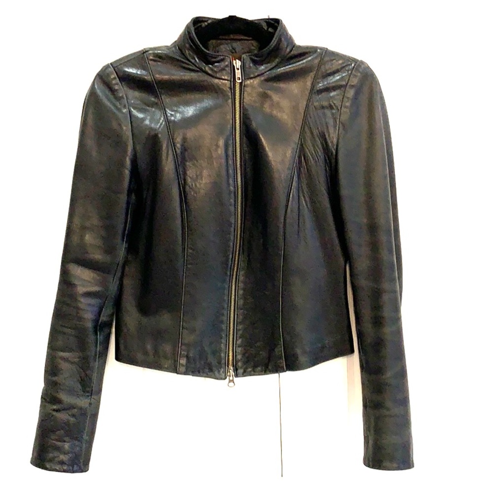 Classic Black Daniel Italian Leather Bomber